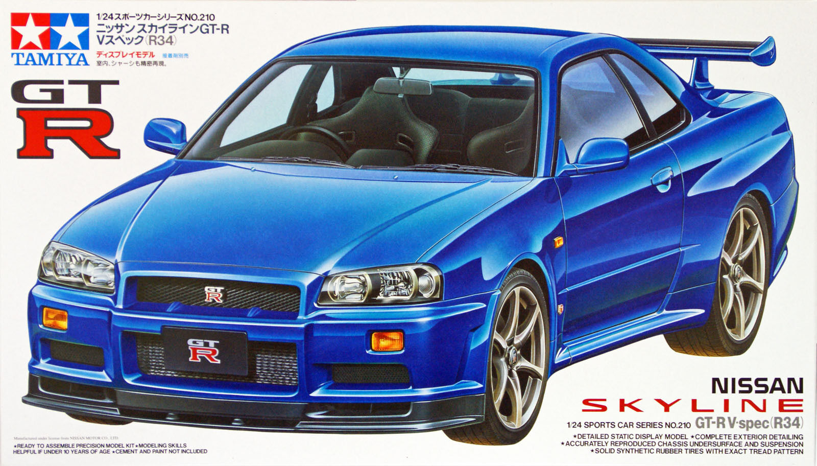 Каталог 24210 Сборная модель Машина Ниссан Nissan Skyline GT-R V-spec R34  1:24 от магазина Масштаб - Магазин МасШтаб