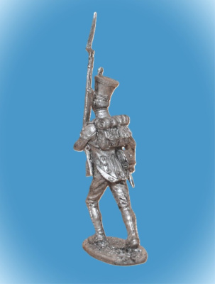 Картинка 061. Оловянный солдатик Фузелер линейной пехоты Франция 1812-15гг, 54мм  от магазина Масштаб
