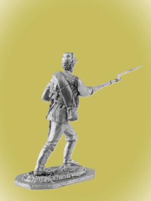 Картинка P-085 Рядовой Русской армии 1877 г. , 54 мм, металл  от магазина Масштаб
