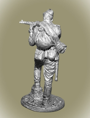 Картинка WWII-048 Автоматчик пехоты Красной Армии, 1943-45 гг. СССР, 54 мм.  от магазина Масштаб