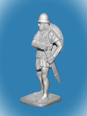 Картинка 284 Оловянный солдатик Греческий пельтаст, 54 мм  от магазина Масштаб