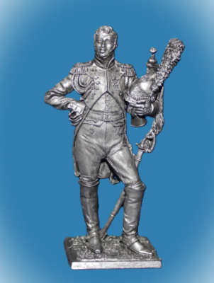 Картинка 144. Оловянный солдатик Полковник драгунского полка 1808-14 Франция, 54мм  от магазина Масштаб