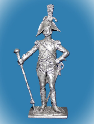 Картинка 122. Оловянный солдатик Тамбурмажор линейного полка. Франция, 1809-12 гг., 54мм  от магазина Масштаб