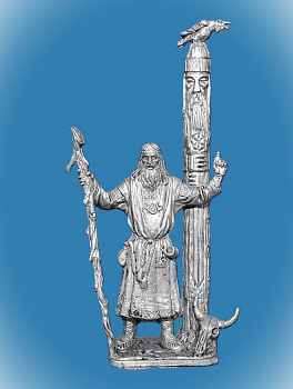 Картинка 303. Оловянный солдатик Волхв-древнеславянский языческий жрец и чародей, 9-11 вв, 54 мм  от магазина Масштаб