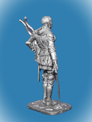Картинка 155. Оловянный солдатик Западноевропейский рыцарь, конец 14 в, 54мм  от магазина Масштаб