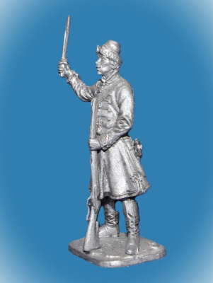 Картинка 230. Оловянный солдатик Фузелер выборных солдатских полков, 1698-1702гг. Россия, 54мм  от магазина Масштаб