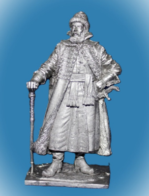 Картинка 202. Оловянный солдатик Стрелецкий голова. Россия 17 в, 54мм  от магазина Масштаб