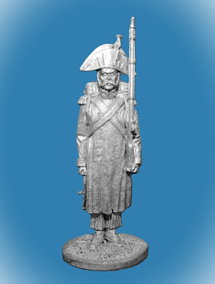 Картинка NAP-012 Оловянный солдатик Гренадер Имп. Гвардии в походной форме Франция 1807г., 54мм  от магазина Масштаб