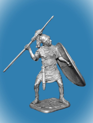 Картинка 176. Оловянный солдатик Римский легионер, 3-1 в до н.э., 54мм  от магазина Масштаб