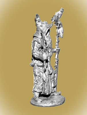 Картинка H&L01 Оловянный солдатик Боевой Маг (серия фентези), 54 мм.  от магазина Масштаб
