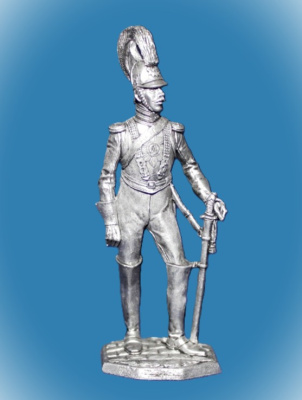 Картинка 030.Оловянный солдатик Обер-офицер Лейб-Кирасирского полка. Россия, 1833-45 гг., 54мм  от магазина Масштаб