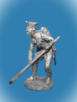Картинка NAP-047 Оловянный солдатик Рядовой (гандлангер) армейской пешей артиллерии 1809-14 гг., 54 мм  от магазина Масштаб