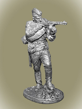 Картинка WWII-048 Автоматчик пехоты Красной Армии, 1943-45 гг. СССР, 54 мм.  от магазина Масштаб