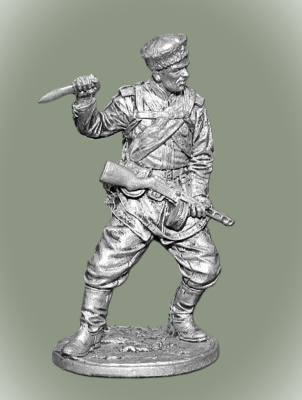 Картинка WWII-074 Казак 9-ой Пластунской стрелковой дивизии, 1943-45 гг, 54 мм  от магазина Масштаб