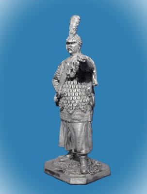 Картинка 150. Оловянный солдатик Офицер польско-литовских гусар, 2-я пол. 17 в, 54мм  от магазина Масштаб