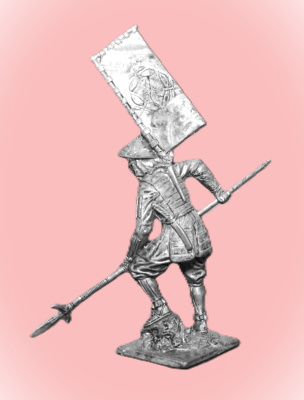 Картинка 138. Оловянный солдатик Асигару. Япония, 1500-1600 гг., 54мм  от магазина Масштаб