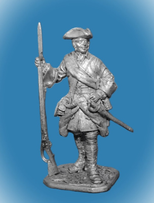 Картинка 282. Оловянный солдатик Фузилер армии Петра 1, 54 мм  от магазина Масштаб
