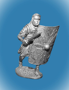 Картинка 116. Оловянный солдатик Легионер II легиона Августа. Рим, 1 век н.э., 54мм  от магазина Масштаб