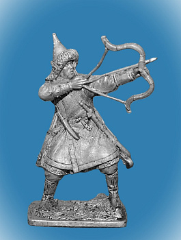 Картинка Horde-02 Оловянный солдатик Монгольский лучник, 13 век, 54 мм.  от магазина Масштаб
