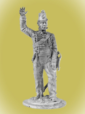 Картинка P-115 Лейтенант 4 эскадрона легких драгун (Англия)1855 год., 54 мм, металл  от магазина Масштаб