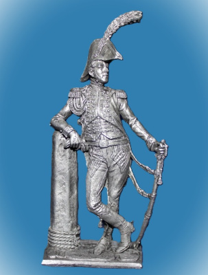 Картинка 163. Оловянный солдатик Офицер батальона моряков Имп. Гвардии. Франция, 1809-12 гг., 54мм  от магазина Масштаб