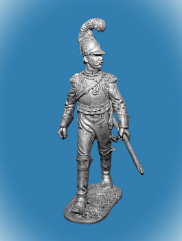 Картинка 048. Оловянный солдатик Рядовой карабинерного полка Франция 1812г, 54мм  от магазина Масштаб