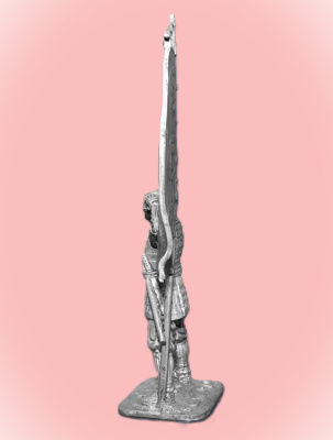 Картинка 226. Оловянный солдатик Асигару с флагом, 1600 г, 54мм  от магазина Масштаб