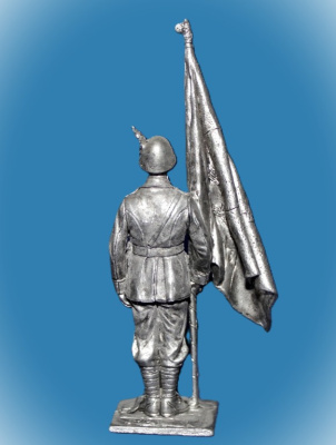 Картинка 102. Оловянный солдатик Офицер-знаменосец альпийских стрелков. Италия, 1943-45 гг., 54мм  от магазина Масштаб