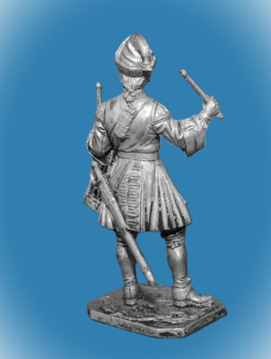 Картинка 281. Оловянный солдатик Барабанщик армии Петра 1, 54 мм  от магазина Масштаб