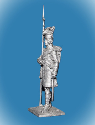 Картинка 135. Оловянный солдатик Сержант шотландской пехоты, 1815 г., 54мм  от магазина Масштаб
