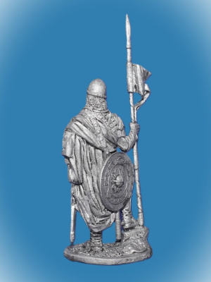Картинка 093. Оловянный солдатик Новгородский конный ратник, 2-я пол. 14 века, 54мм  от магазина Масштаб