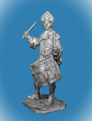 Картинка 281. Оловянный солдатик Барабанщик армии Петра 1, 54 мм  от магазина Масштаб
