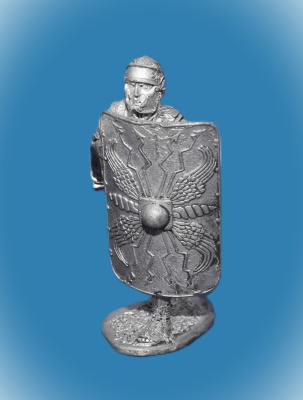 Картинка 116. Оловянный солдатик Легионер II легиона Августа. Рим, 1 век н.э., 54мм  от магазина Масштаб