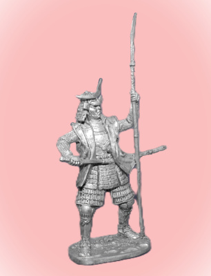 Картинка 123. Оловянный солдатик Самурай, 1600 год, 54мм  от магазина Масштаб