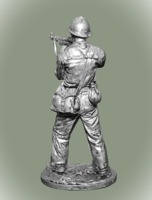 Картинка WWII-086 Оловянная фигура Краснофлотец-автоматчик, Ленинрадский фронт, 1941г. СССР,  54мм  от магазина Масштаб