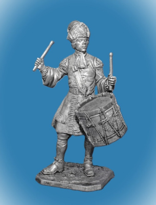 Картинка 281. Оловянный солдатик Барабанщик армии Петра 1, 54 мм  от магазина Масштаб