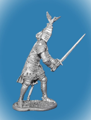 Картинка 078. Оловянный солдатик Сэр Оливер д Ингхем. Англия, 1-я пол. 14 века, 54мм  от магазина Масштаб