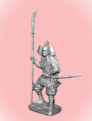 Картинка 184. Оловянный солдатик Самурай, 11-13 в, 54мм  от магазина Масштаб