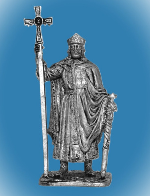 Картинка 300. Оловянный солдатик Владимир Святославович- князь Новгородский 956-1015 гг., 54 мм  от магазина Масштаб