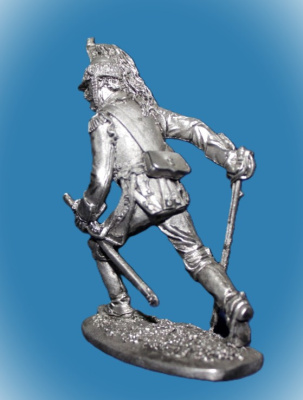 Картинка 056. Оловянный солдатик Рядовой кирасирского полка Франция 1807-09г, 54мм  от магазина Масштаб