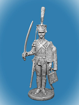 Картинка NAP-097 Оловянный солдатик Рядовой армейского гусарского полка. Россия, 1810-14 гг, 54 мм  от магазина Масштаб