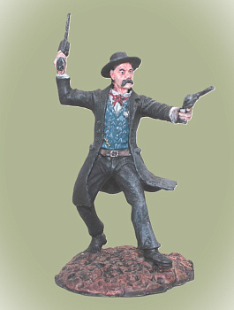 Картинка West01clr Окрашен. оловянная миниатюра Легенды Дикого Запада, Wyatt Earp- американский герой, 54 мм  от магазина Масштаб