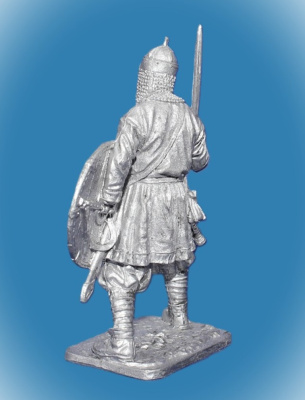 Картинка 306. Оловянный солдатик Варяжский дружинник. Русь, 10 век, 54 мм  от магазина Масштаб