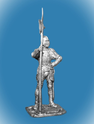 Картинка 179. Оловянный солдатик Английский алебардщик, 1513 г, 54мм  от магазина Масштаб