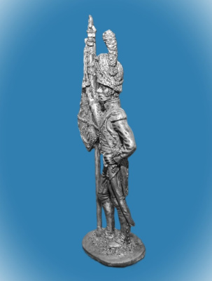 Картинка 038. Оловянный солдатик Орлоносец 3-го полка Пеших Гренадер. Франция, 1812 г., 54мм  от магазина Масштаб