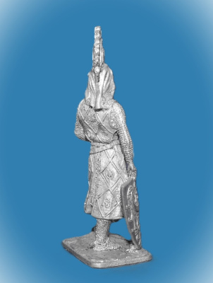 Картинка 313. Оловянный солдатик Герцог Генрих фон Бреслау, 13 век, 54 мм  от магазина Масштаб