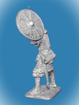 Картинка 307 Оловянный солдатик Воин-варяг. Русь, 10 век, 54 мм  от магазина Масштаб