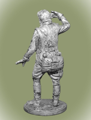 Картинка WWII-005 Оловянный солдатик Комэск 178-го гвард. авиац. полка капитан Кирилл Евстигнеев 1945, 54 мм.  от магазина Масштаб