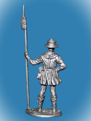 Картинка 092. Оловянный солдатик Швейцарский альбардист 15в, 54мм  от магазина Масштаб