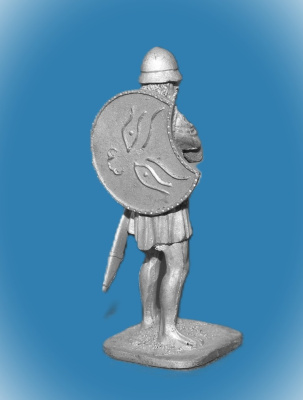 Картинка 284 Оловянный солдатик Греческий пельтаст, 54 мм  от магазина Масштаб